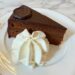 Traditional Sachertorte is an Austrian chocolate cake featuring apricot jam and chocolate glaze, served here with whipped cream